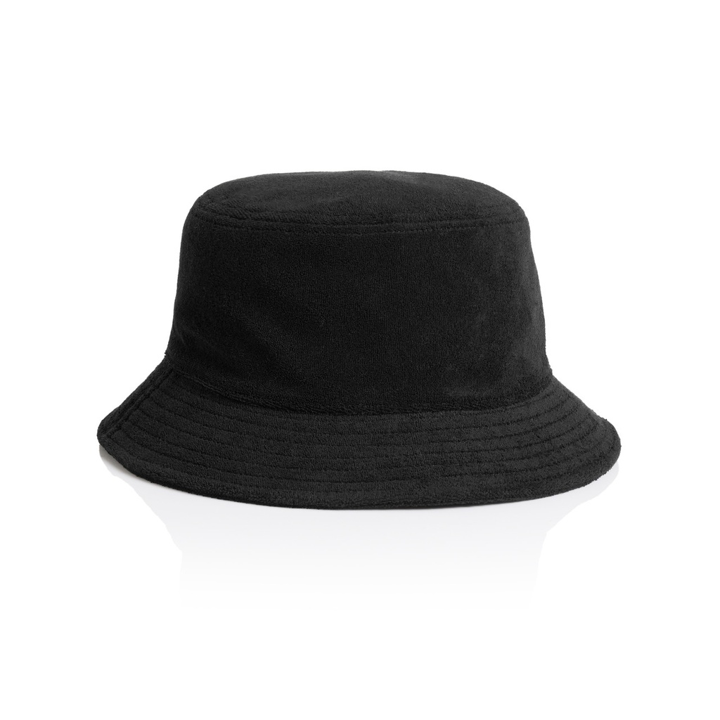 [1175-BLACK-P-OS] Terry Bucket Hat - 1175 (Black)