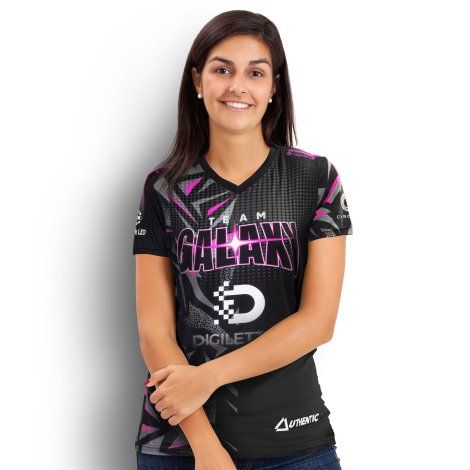 Custom Womens Sports V-Neck T- Shirt - 121177 (8)