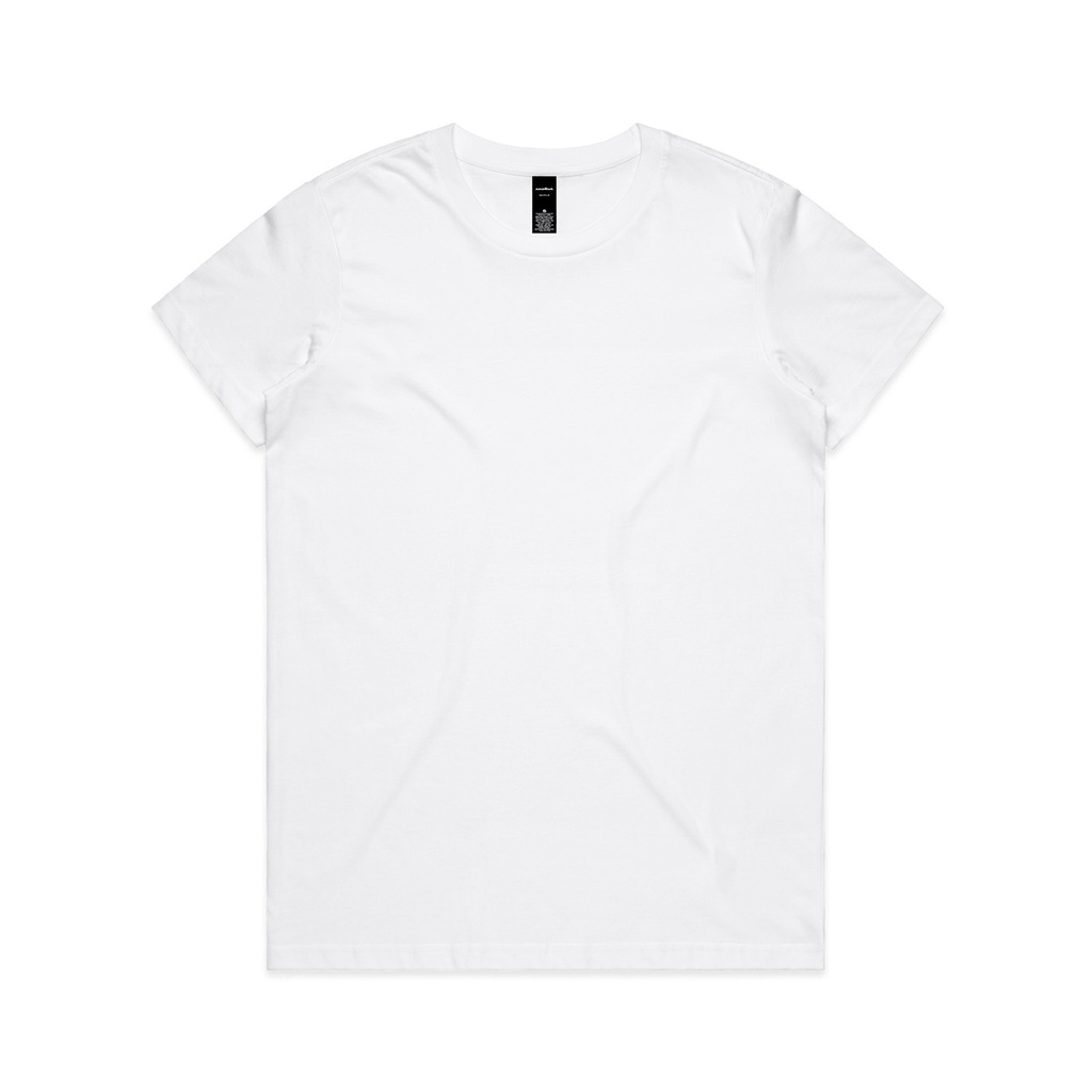 [4001-WHITE-F-XS] Wo's Maple Tee - 4001 (XS, White)