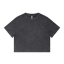 Wo's Stone Wash Heavy Crop - 4086