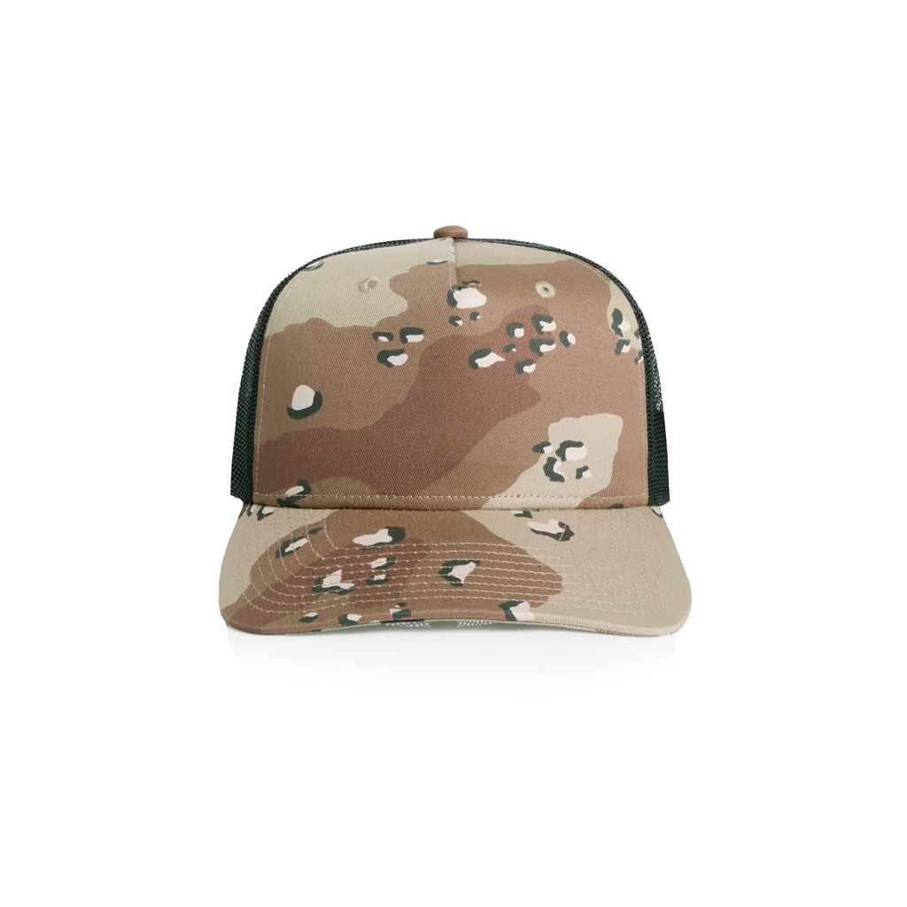[1110C-DS_BL-P-OS] Stock Contrast Camo Trucker - 1110C (Desert Camo/Black)