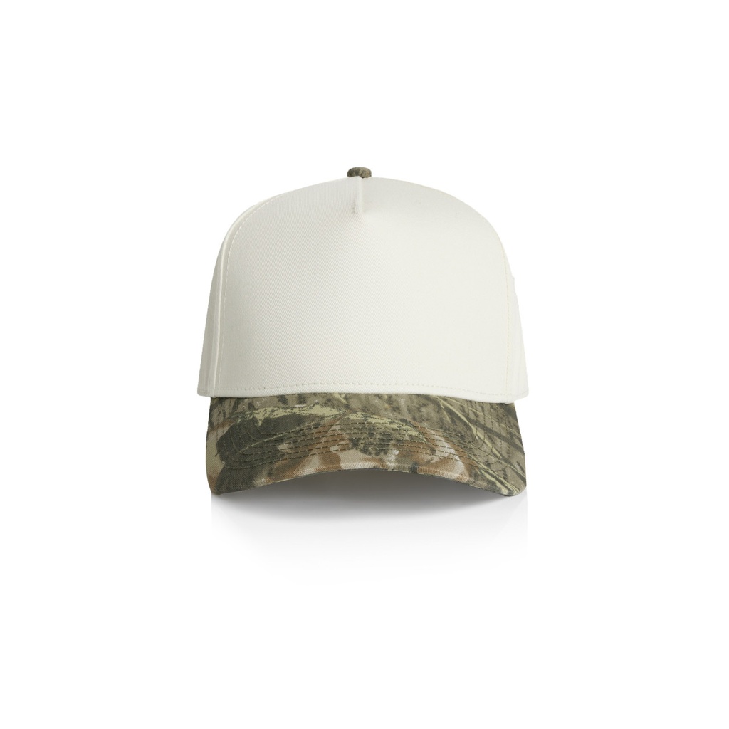[1165C-NA_TC-P-OS] Frame Two-Tone Camo Cap - 1165C (Natural/Tree Camo)