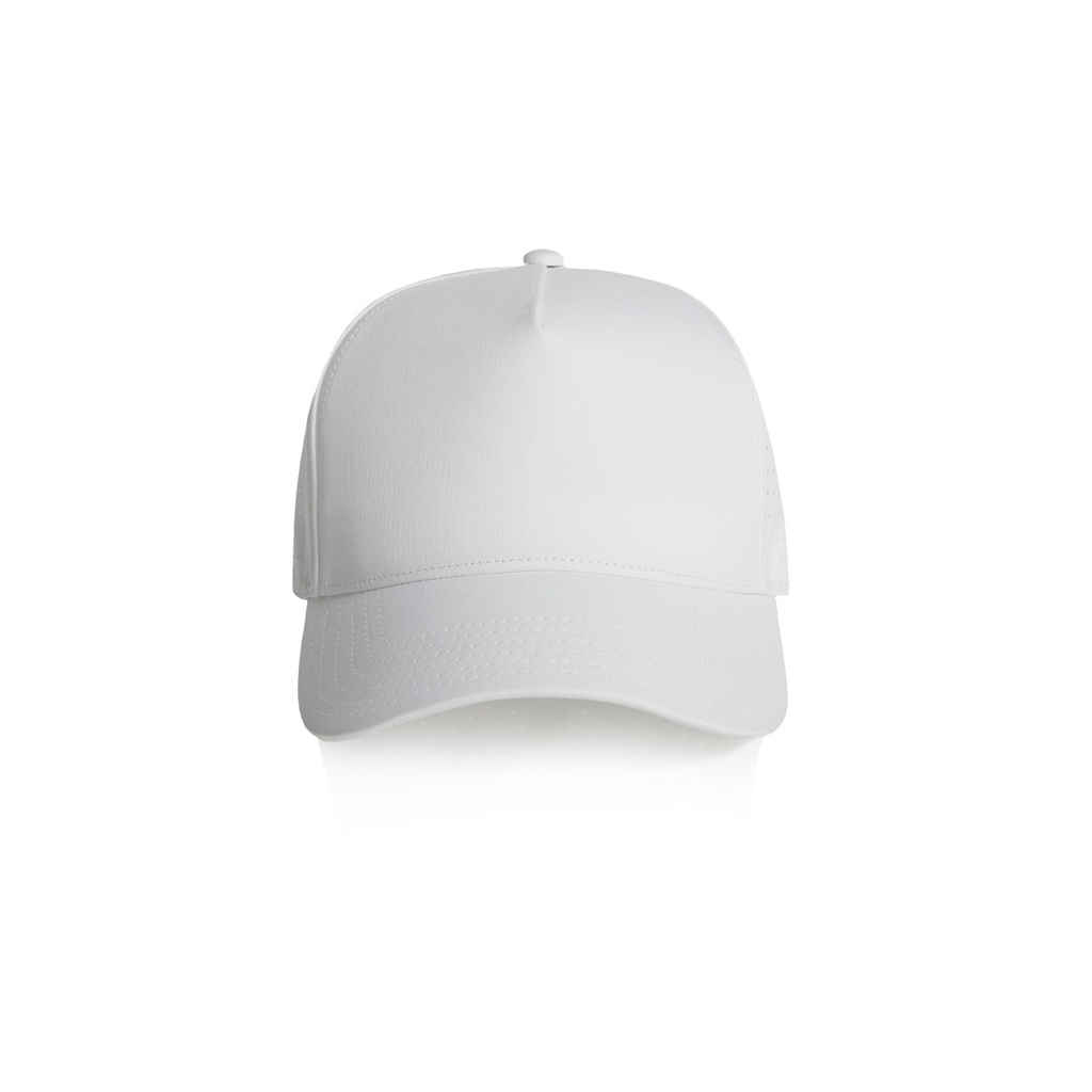 [1166-WHITE-P-OS] Frame Perforated Cap - 1166 (White)
