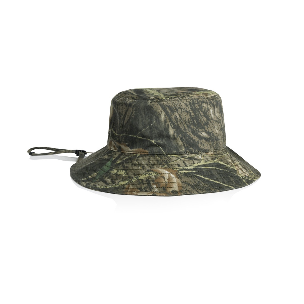 [1172C-RT_CA-P-OS] Wide Brim Camo Bucket Hat - 1172C (Tree Camo)