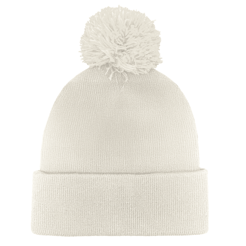 B1900 - Headwear24 Cuffed Knitted Pom Pom Beanie
