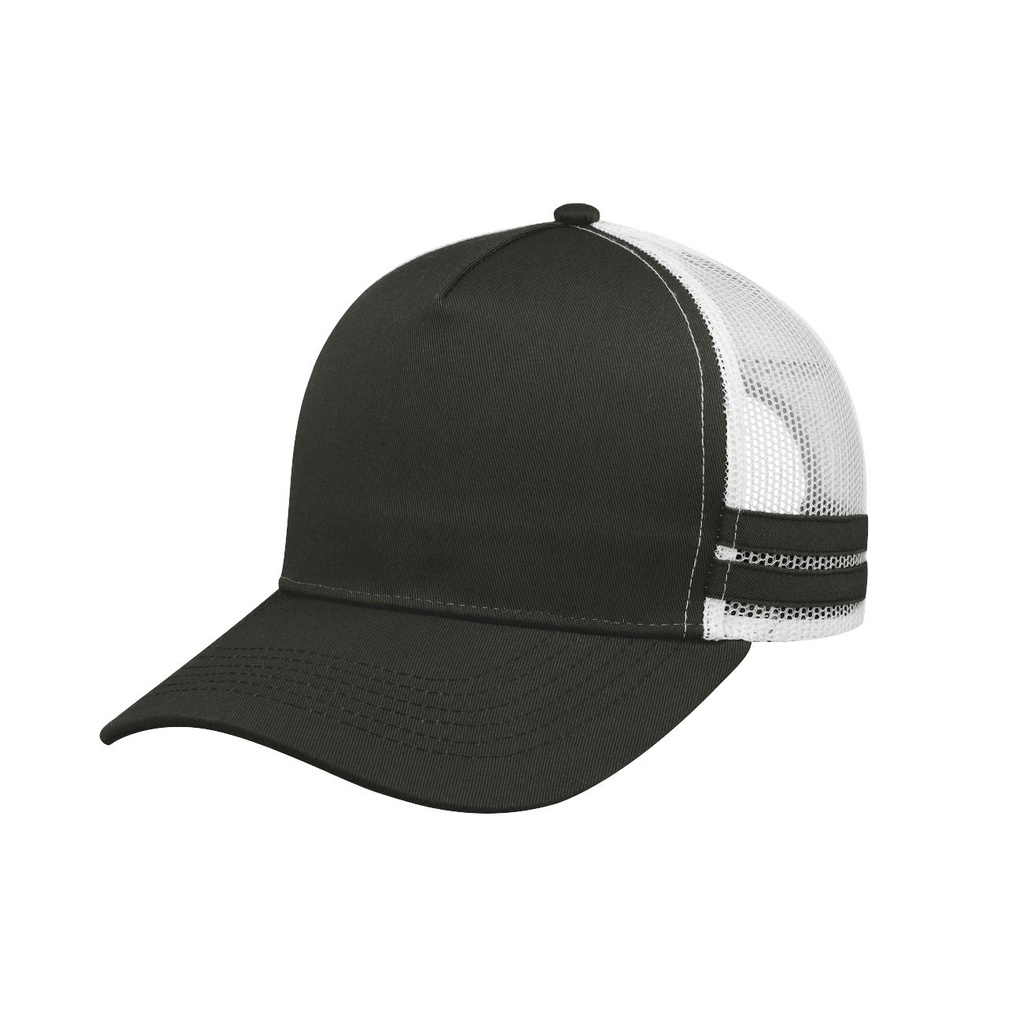 F24503 - Headwear24 Striped Trucker Cap