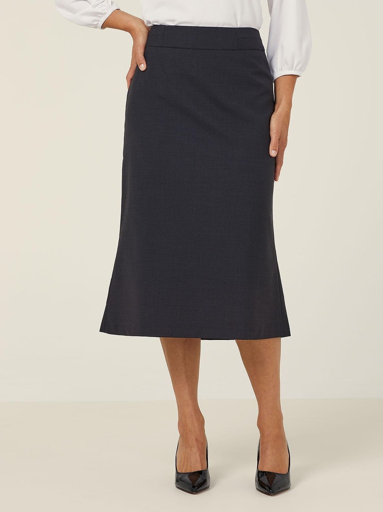 CAT2BW - Stretch Wool Blend Long Line Skirt