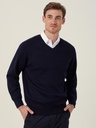 CATE28 - Wool Rich V-Neck Sweater