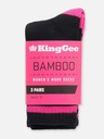 K49015 - Womens Bamboo Crew Work Socks - 3 Pack