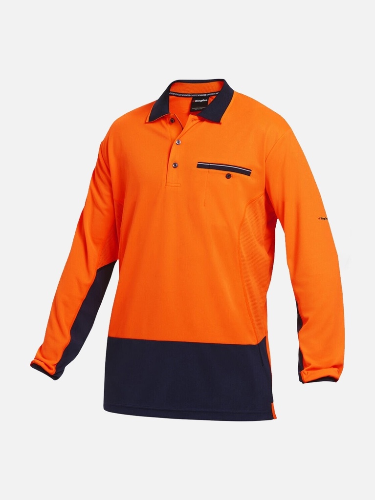 K54840 - Hyperfreeze Hi-Vis Lightweight Long Sleeve Polo