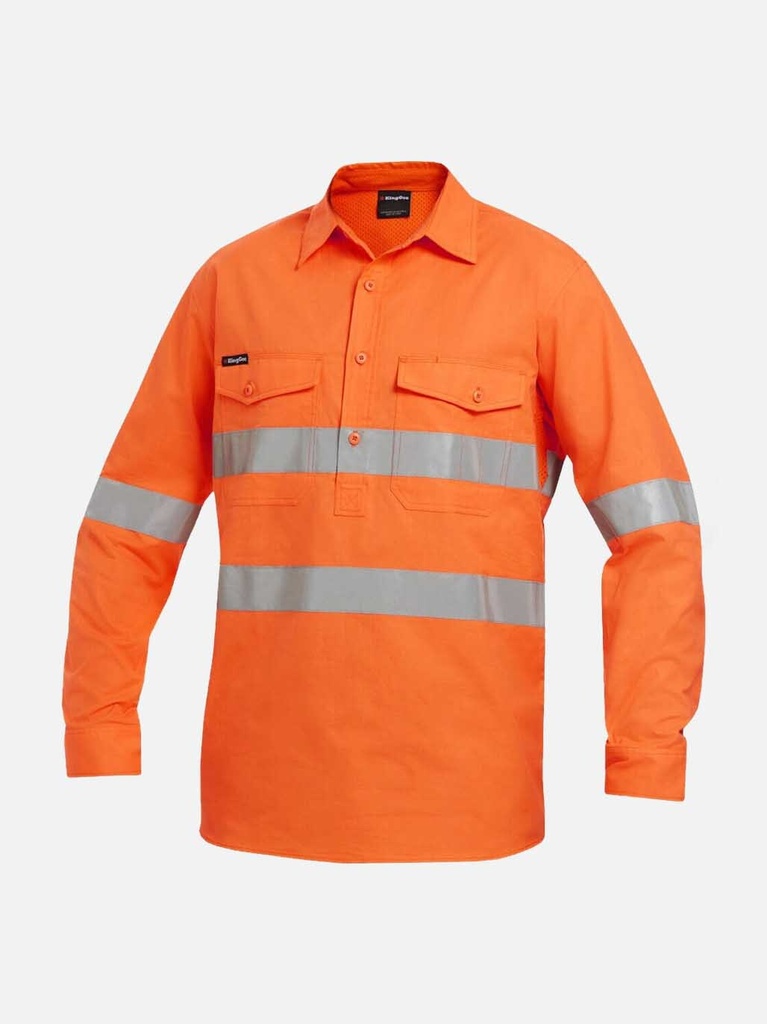 K54896 - Workcool 2 Hi-Vis Reflective Closed Front Shirt