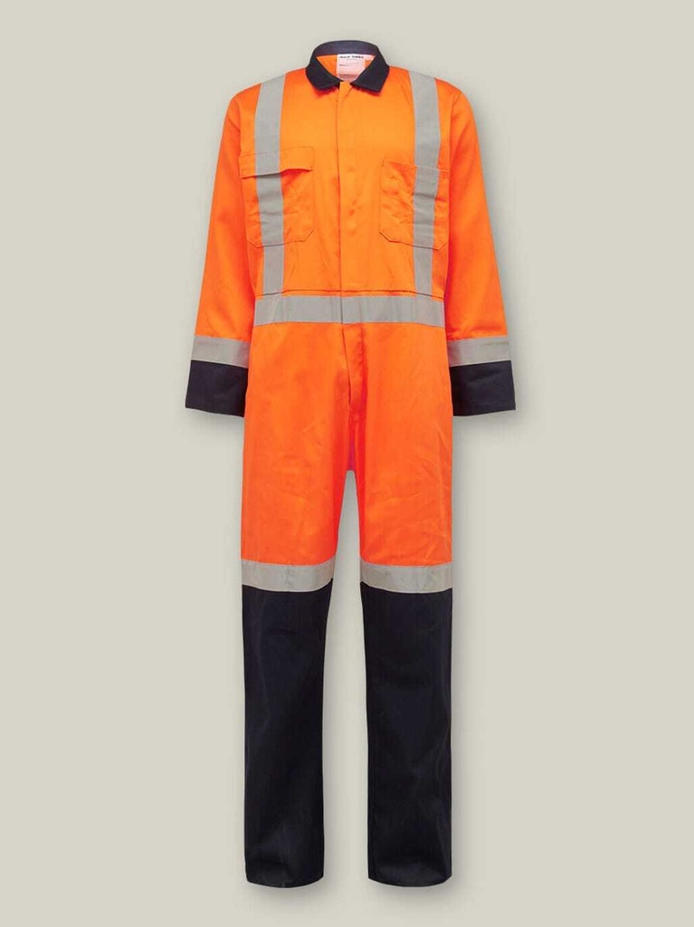N11472 - Lightweight Cotton Hi-Vis Transit Overall With Zip