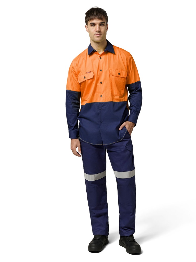 Y07558 - Core Hi-Vis 2 Tone Vented Long Sleeve Shirt