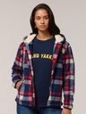 Y08522 - Womens Check Zoodie