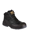 Y60125 - Utility Zip Sided Steel Toe Safety Boot - Black