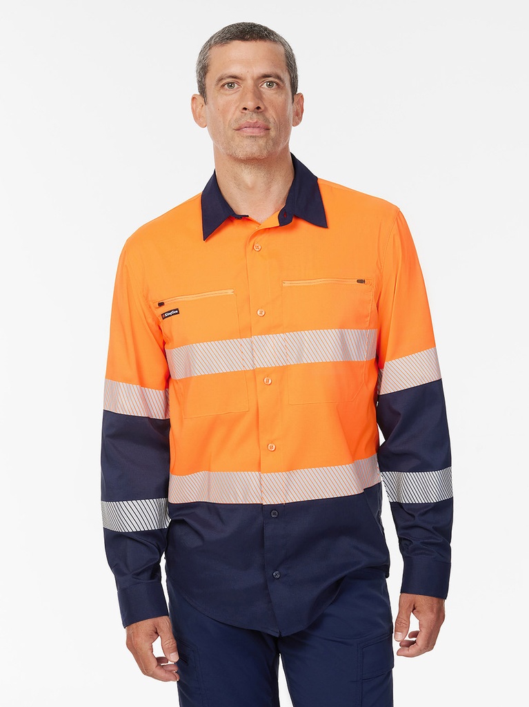 K54037 - Drycool Hi Vis Taped Shirt Long Sleeve