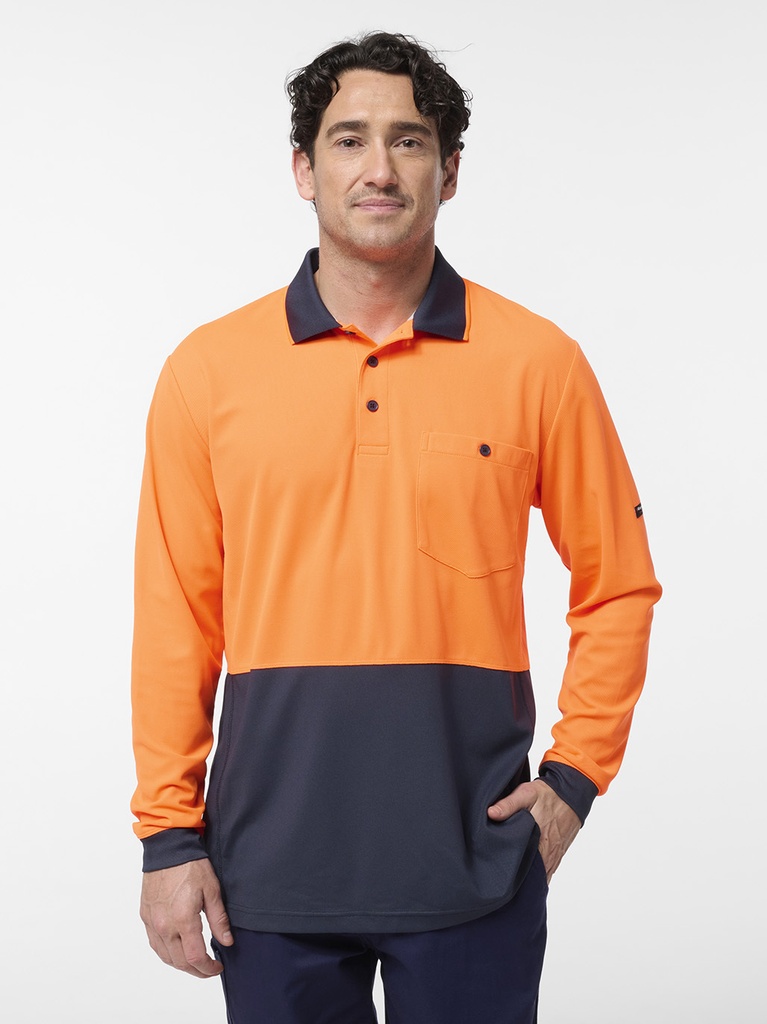 K54931 - ORIGINALS SPLICED HI VIS L/S POLO