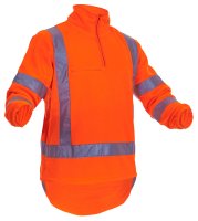 CAUTION TTMC-W POLAR FLEECE 1/2 ZIP -380GM-SIZE 11XL
