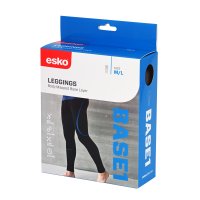 SEAMLESS THERMAL LEGGINGS. BLACK / BLUE