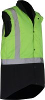 CAUTION D/N OILSKIN SLEEVELESS VEST-SIZE