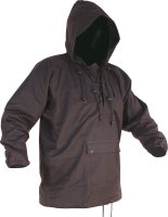 CAUTION OILSKIN LONG SLEEVE LACE-UP PARKA-SIZE