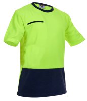 CAUTION D/O POLAR FLEECE T-SHIRT, YELLOW/NAVY - 280GM-SIZE