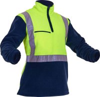 CAUTION D/N POLAR FLEECE 1/2 ZIP TUNIC - 380GM-SIZE