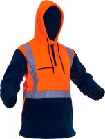 CAUTION D/N POLAR FLEECE 1/2 ZIP HOODIE - 380GM-SIZE