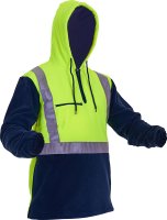 CAUTION D/N POLAR FLEECE 1/2 ZIP HOODIE - 380GM-SIZE