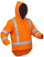 CAUTION TTMC-W17 X-BACK POLAR FLEECE 1/2 ZIP HOODI-SIZE
