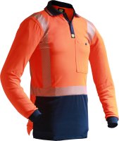 CAUTION D/N L/S SEGMENTED TAPE MICRO FIBRE POLO-SIZE