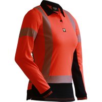 CAUTION D/N L/S WOMEN'S MICROVENT POLO-SIZE