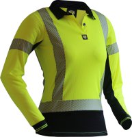 CAUTION D/N L/S WOMEN'S MICROVENT POLO-SIZE