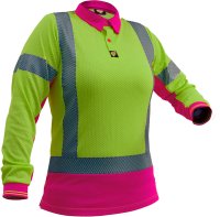 CAUTION D/N L/S WOMEN'S MICROVENT POLO-SIZE