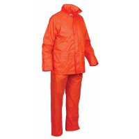 RAINSUIT NEON ORANGE JACKET & PANT SET - SIZE