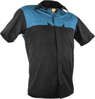 CAUTION POLY COTTON SHORT SLEEVE SHIRT-SIZE