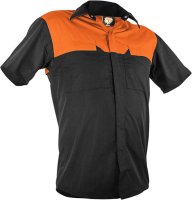 CAUTION POLY COTTON SHORT SLEEVE SHIRT-SIZE
