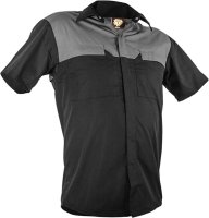CAUTION POLY COTTON SHORT SLEEVE SHIRT-SIZE
