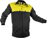 CAUTION POLY COTTON LONG SLEEVE SHIRT-SIZE