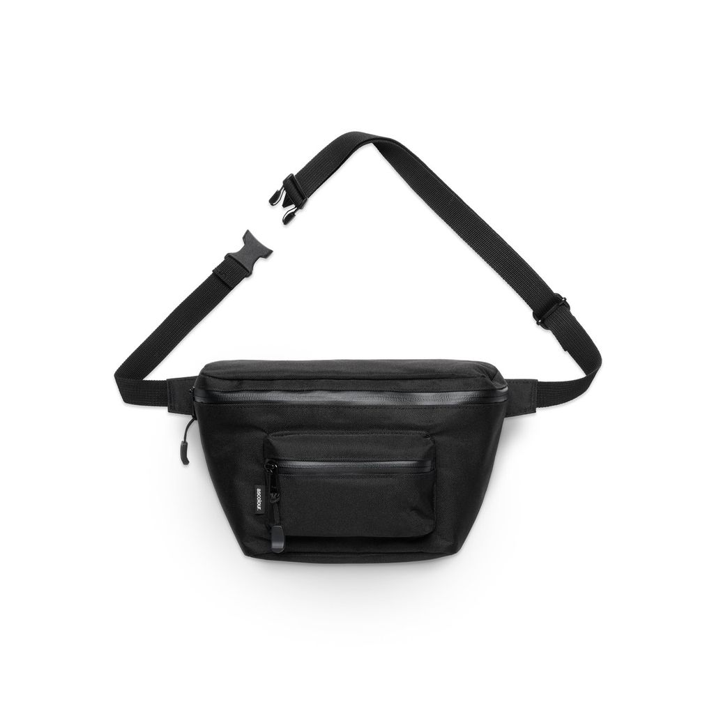 [1019-BLACK-P-OS] Recycled Pocket Waist Bag - 1019