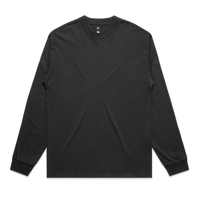 [5083-F_BLK-G-S] Heavy Faded L/S Tee - 5083 (S, Faded Black)