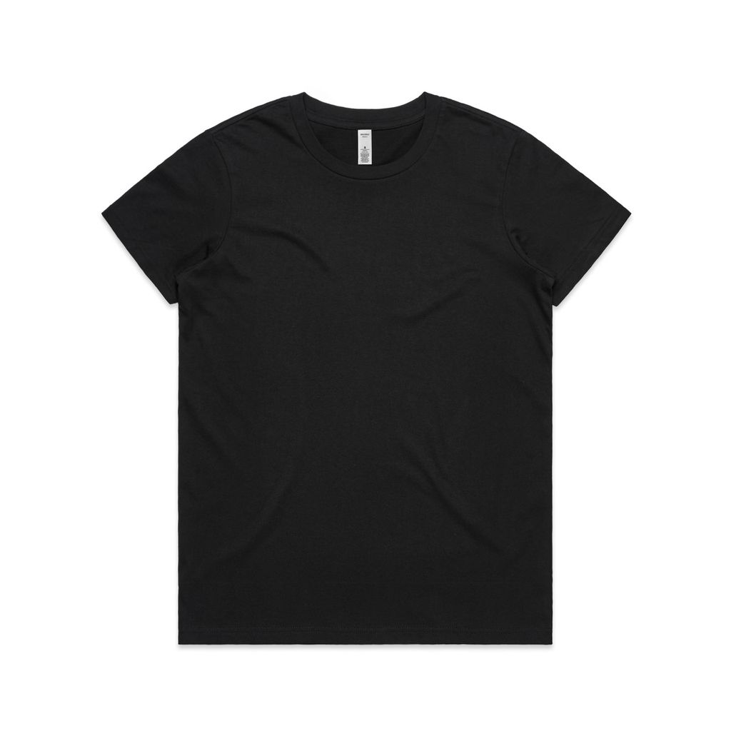 [4051-BLACK-F-XS] Wo's Basic Tee - 4051 (XS, Black)