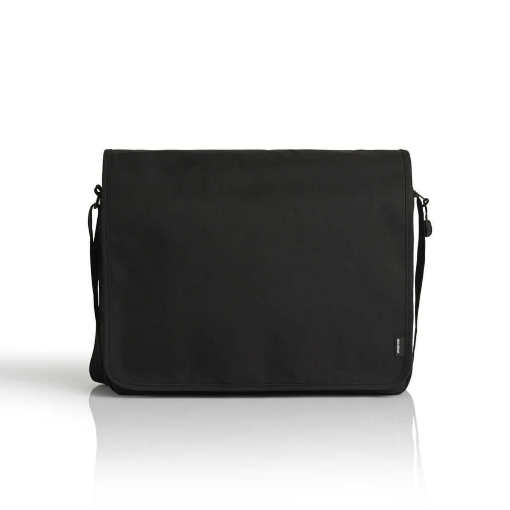[1027-BLACK-P-OS] Recycled Messenger Bag - 1027