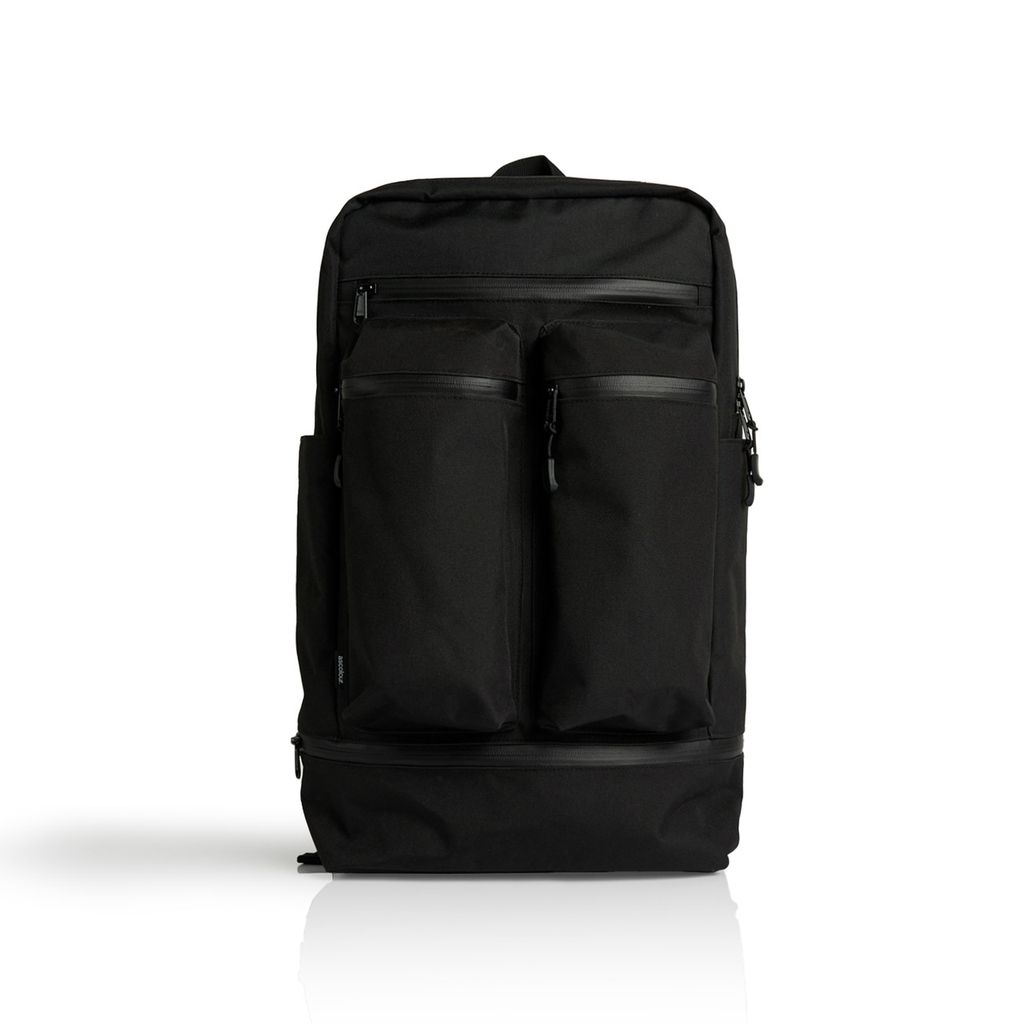 [1030-BLACK-P-OS] Recycled Travel Backpack - 1030