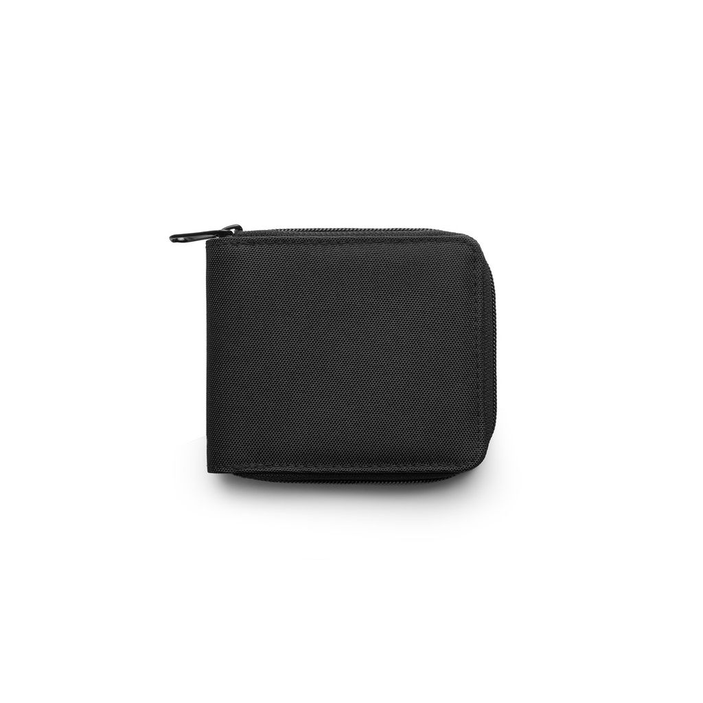 [1033-BLACK-P-OS] Recycled Zip Wallet - 1033