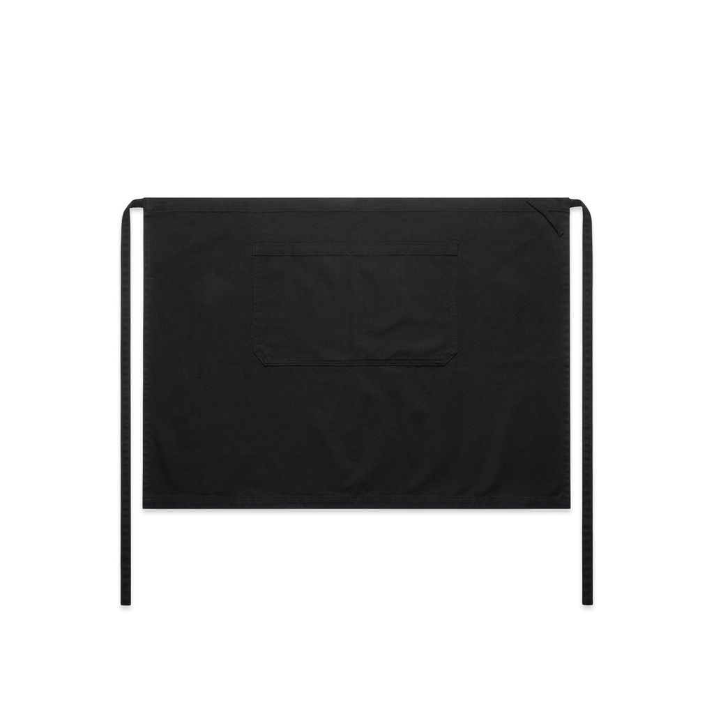 [1081-BLACK-P-OS] Canvas Half Apron - 1081 (Black)