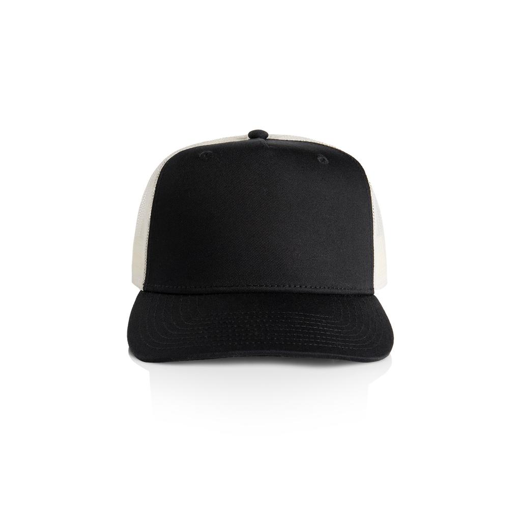 [1110-BL/EC-P-OS] Stock Contrast Trucker - 1110 (Black/Ecru)