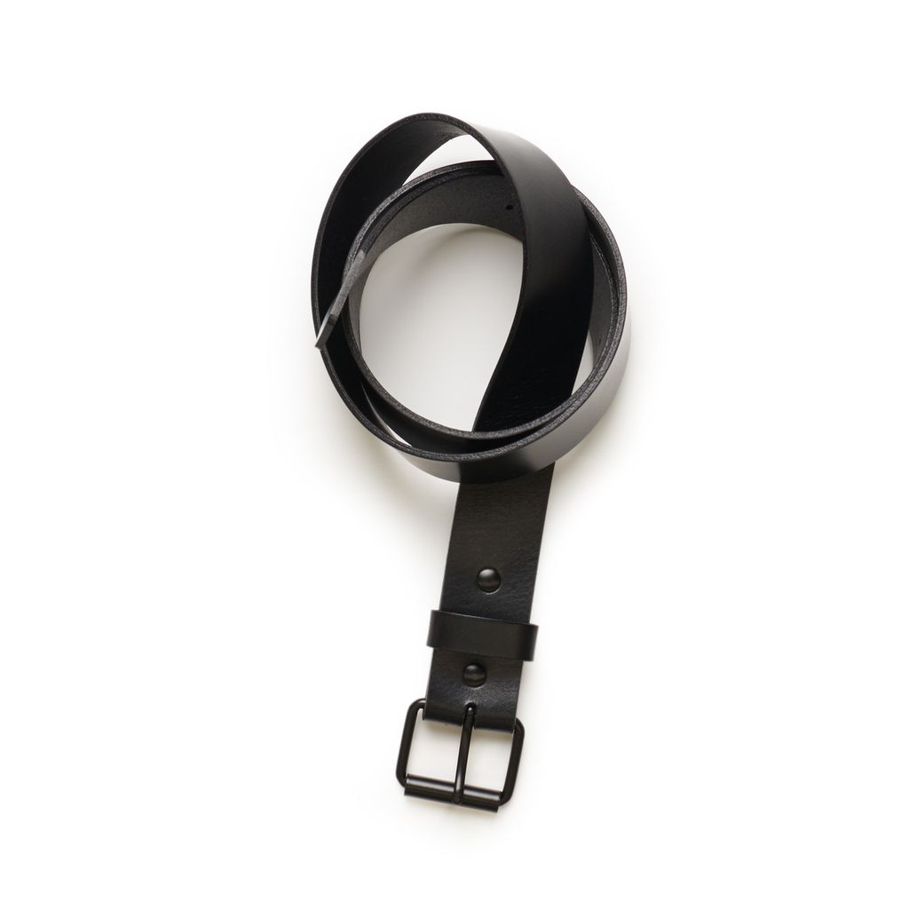 [1404-BLACK-G-S] Leather Belt - 1404 (S, Black)