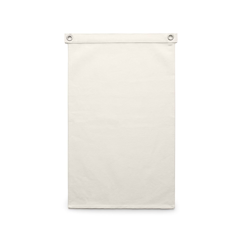 [1512-CREAM-P-OS] Canvas Flag - 1512