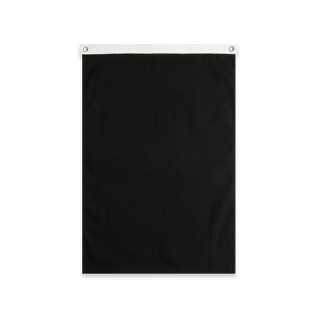 [1519-BLACK-P-OS] Canvas Large Flag - 1519 (Black)